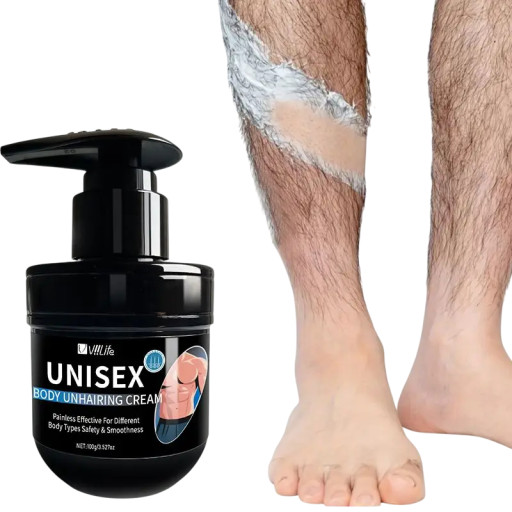 Crema depilatoria per uomini Petto schiena gambe zone intime Rimozione indolore dei peli Uso delicato e rapido Per pelli sensibili