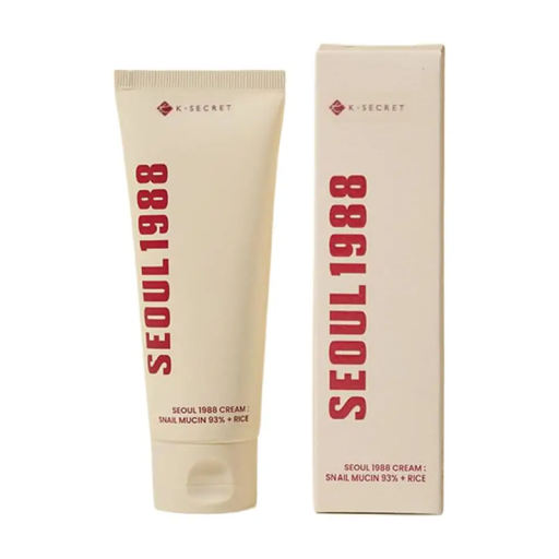 Crema hidratante coreana para el rostro 100 ml Crema facial con 93% de mucina de caracol y extracto de arroz Cuidado intensivo de la piel