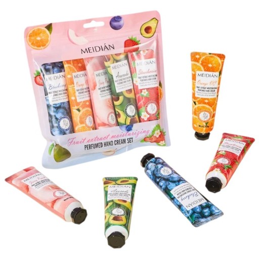Crema nutritiva para manos 30 g Set de 5 unidades Crema hidratante aromática frutal de larga duración para piel seca