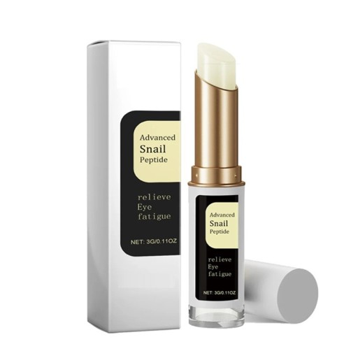 Crème contour des yeux en stick avec sécrétion d'escargot Peptides Réduit les rides Crème contour des yeux raffermissante 3g