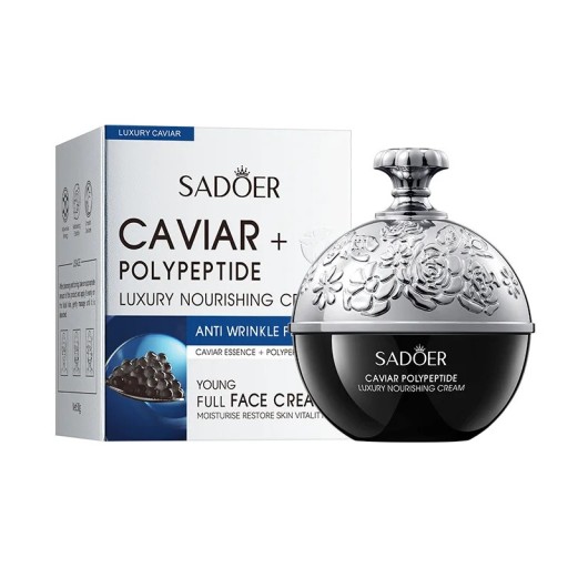 Crème pour le visage anti-rides au caviar Hydratation Élasticité de la peau 30 g Soin anti-âge luxueux pour peau mature