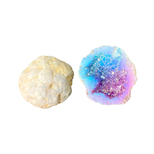 Cristallo minerale naturale rivestito in modo irregolare 3,5–6 cm superficie colorata minerale decorativo per interni e collezione