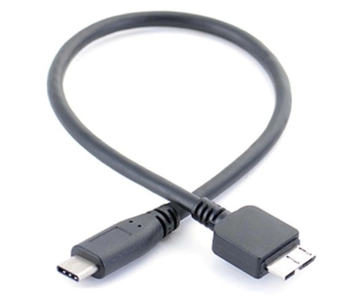 Csatlakozó kábel USB-C 3.1 - Micro USB-B 3.0 M / M 30 cm