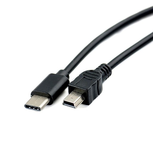 Csatlakozó kábel USB-C-Mini USB-B M / M 30 cm
