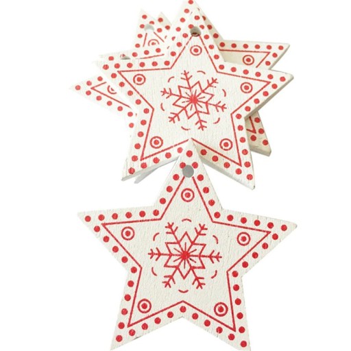 Csillag alakú karácsonyi dekoráció J3470