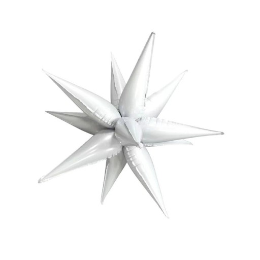 Csillag fólia lufi karácsonyi díszek party dekoráció színes csillag alakú léggömbök 3D felfújható csillag dekoratív fólia csillag 56 cm 12 db