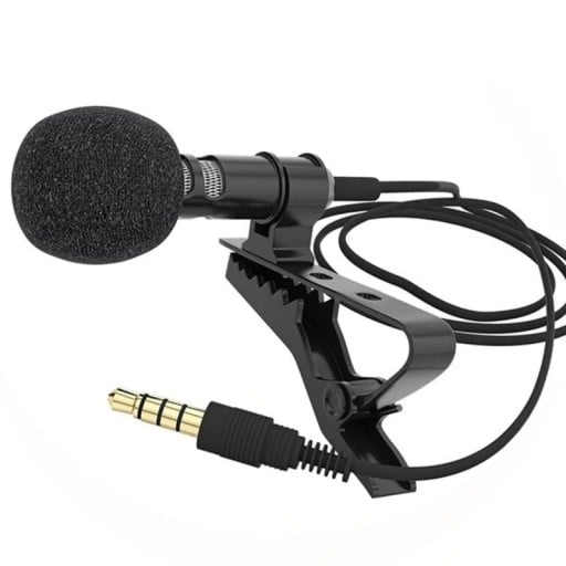Csíptetős mikrofon 3,5 mm-es jack csatlakozóval