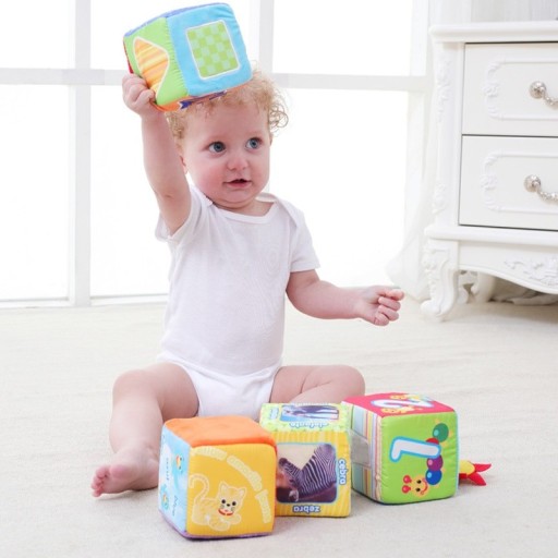 Cubes de jeu doux 6 pcs