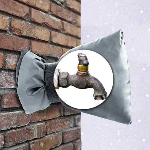 Cubierta aislante de invierno para grifo exterior 19 x 15 cm Protección contra heladas, viento y lluvia Prolongación de la vida útil