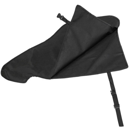 Cubierta de PVC impermeable para enganche de caravana negra 870x620mm cubierta protectora contra lluvia, nieve, polvo y radiación UV para autocaravanas