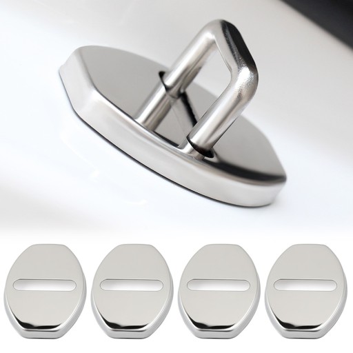 Cubiertas de cerradura de puerta de acero inoxidable para VW 4 uds.