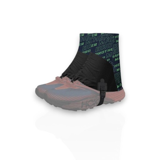 Cubiertas para zapatos de campo 24 x 20 cm Reflectantes con talón antideslizante Poliéster con elastano Para tallas de calzado 36 a 45 Para correr y hacer senderismo Palabras verdes