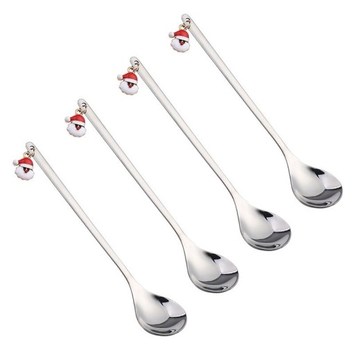 Cucchiaini di Natale Babbo Natale 4 pz
