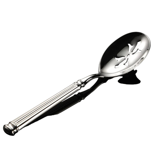 Cucchiaio da portata forato in acciaio inossidabile Utensile da cucina elegante in acciaio inossidabile posate moderne per servire insalate
