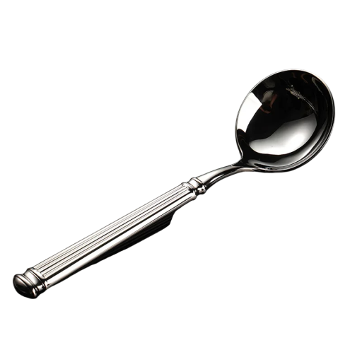 Cucchiaio da portata in acciaio inossidabile Posate da cucina eleganti in acciaio inossidabile utensile moderno per servire zuppe salse