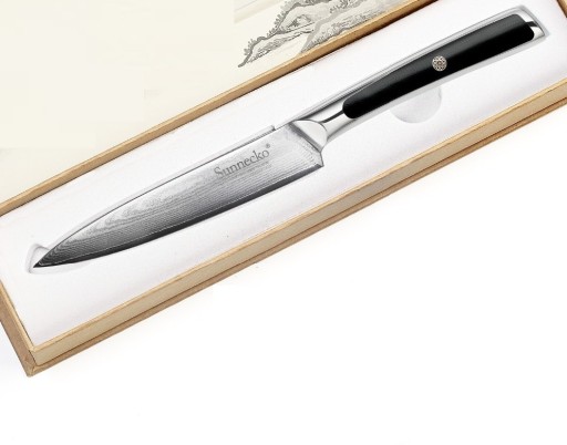 Cuchillo de cocina de acero de Damasco