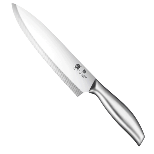 Cuchillo de cocina multifuncional para carne, fruta y verdura 30,2 cm Acero inoxidable Mango plateado Cuchillo de cocina para cortar alimentos