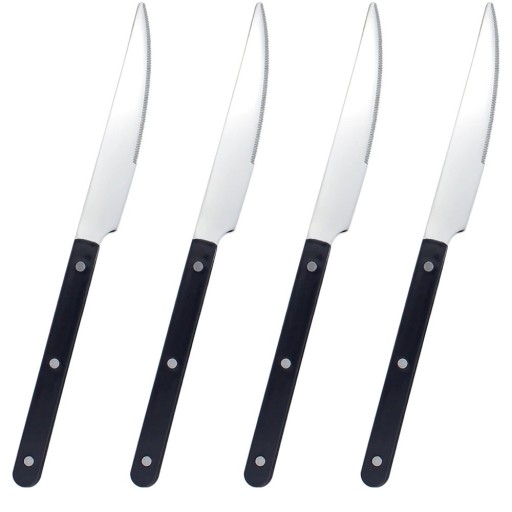 Cuchillo de mesa Juego de cubiertos de diseño Cuchillos de mesa modernos con mango ergonómico Utensilios de cocina elegantes para la mesa diaria