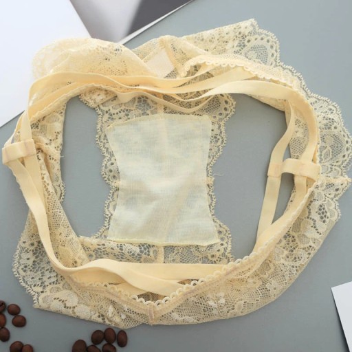 Cuecas de renda femininas com tiras