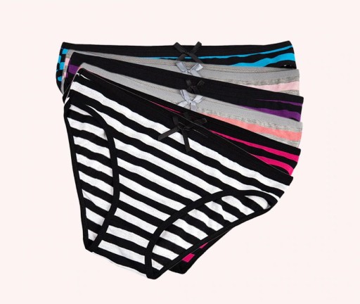 Cuecas femininas estilosas - 5 pcs