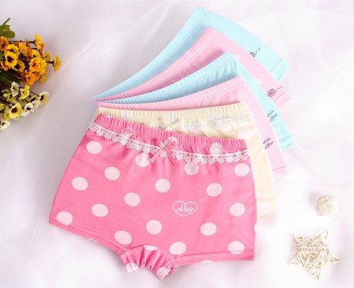 Cuecas para meninas com estampado - 4 pcs