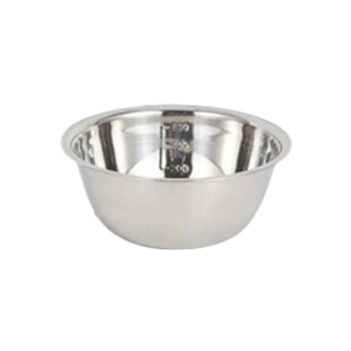 Cuenco de cocina de acero inoxidable con marcas de 16 cm Volumen 900 ml Cuenco medidor de acero inoxidable Paredes lisas para cocinar y hornear Cuenco para mezclar y batir