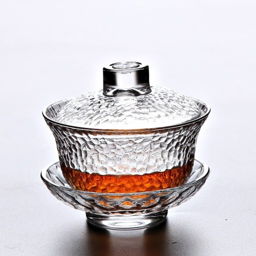 Cuenco de té de cristal gaiwan