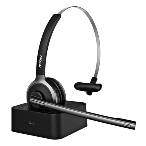 Cuffie Bluetooth con supporto di ricarica