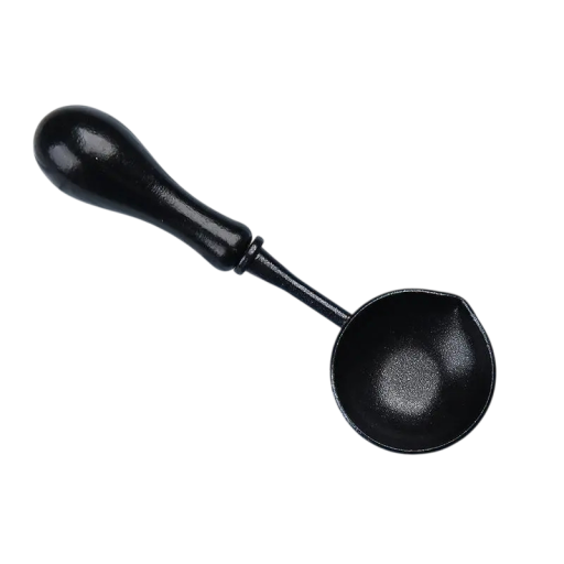 Cuillère à cire à cacheter 104 x 34 mm Cuillère à fusion laquée avec surface antiadhésive pour la fabrication de sceaux en cire