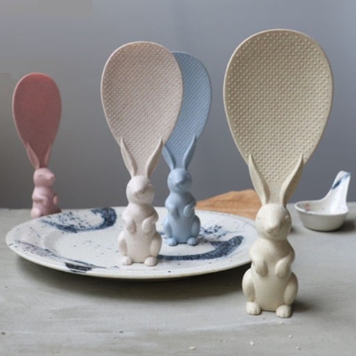Cuillère à riz en forme de lapin