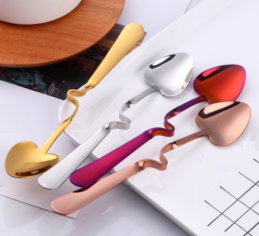 Cuillère en forme de cœur 4 pcs