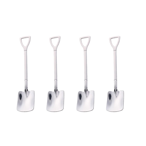 Cuillères en forme de pelle 4 pcs