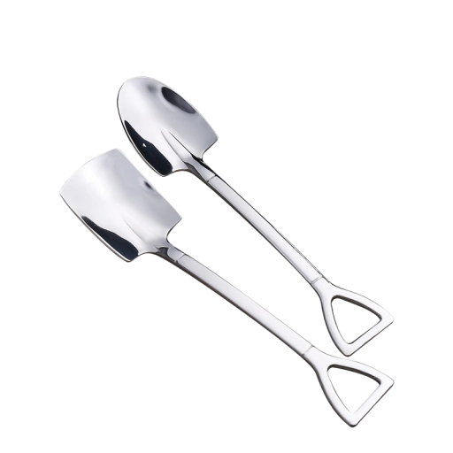 Cuillères en forme de pelle et de râteau 2 pcs