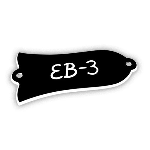 Culoare decorativă pentru chitară electrică Gibson Forma clopotului cu inscripția EB-3 Accesoriu stilat pentru modele clasice Accesorii vintage pentru chitară