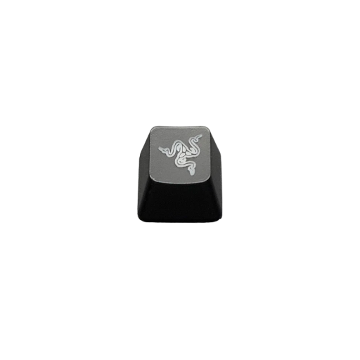 Culoare transparentă a capacului de tastă cu logo Razer pentru tastatură mecanică ABS OEM R4 capac negru de înlocuire pentru set-up de gaming RGB