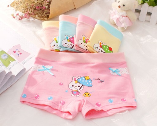 Culottes pour filles avec un petit lapin - 5 pcs