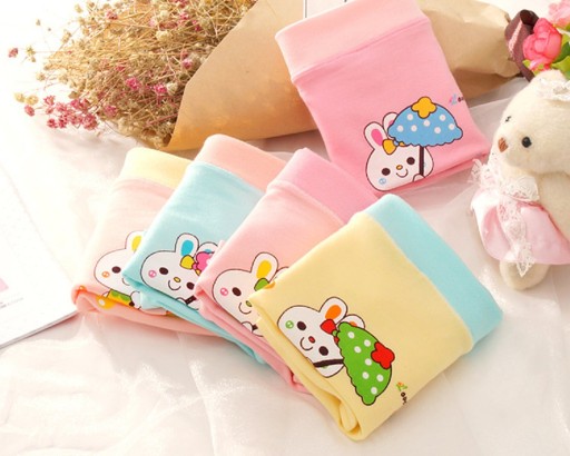 Culottes pour filles avec un petit lapin - 5 pcs