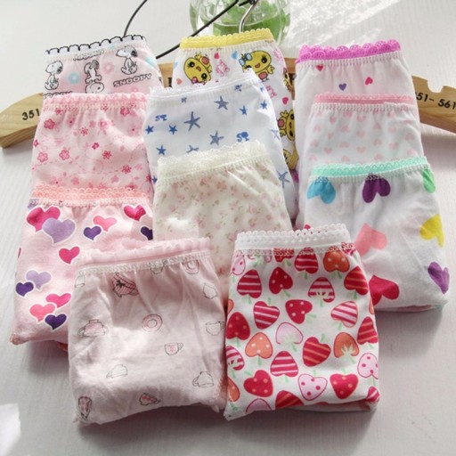 Culottes pour filles en 100% coton - 10 pièces