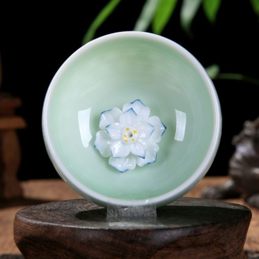 Cupa ceramică de floare de lotus