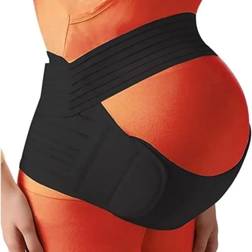Curea de susținere a sarcinii pentru burtă și spate Centura de maternitate reglabilă Aparatul abdominal pentru sarcină Suport pentru talie și spate Centura abdominală elastică pentru femei însărcinate