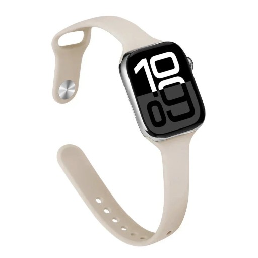 Curea subțire din silicon pentru Apple Watch S10 42 mm și 38 mm 40 mm 41 mm Ușoară, respirabilă, moale, curea de schimb compatibilă cu mai multe modele pentru sport și utilizare zilnică