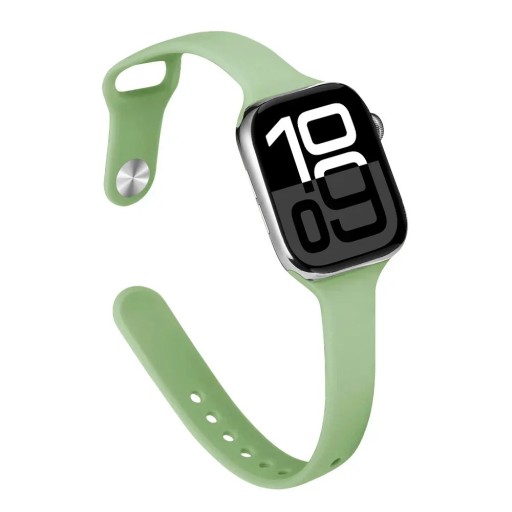 Curea subțire din silicon pentru Apple Watch S10 42 mm și 38 mm 40 mm 41 mm Ușoară, respirabilă, moale, curea de schimb compatibilă cu mai multe modele pentru sport și utilizare zilnică