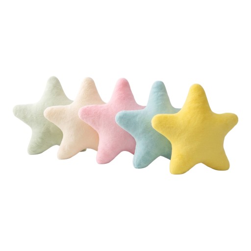 Cuscino a forma di stella 40 cm morbido e piacevole al tatto con cinque punte arrotondate e senza stampa come complemento decorativo per la casa