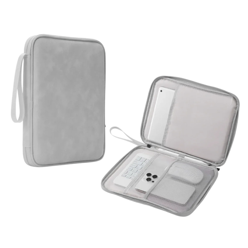 Custodia impermeabile per tablet 11,5–12,9 pollici Custodia con zip per iPad Pro Custodia protettiva Design neutro Imbottitura morbida