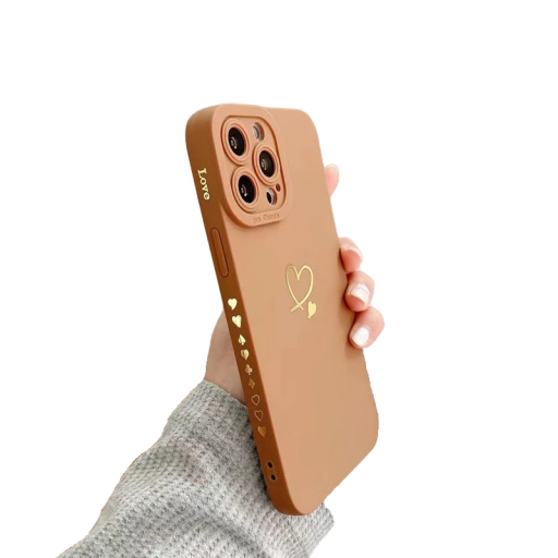 Custodia in silicone con protezione per l'obiettivo e motivo a cuore per Samsung Galaxy S23 Ultra