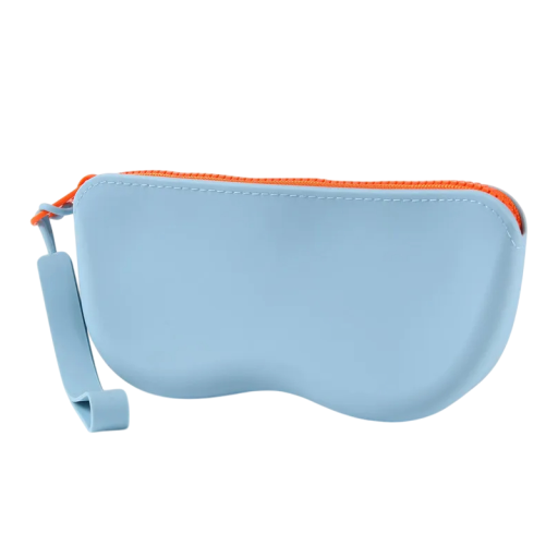 Custodia morbida in silicone per occhiali 17x8x3 cm Pochette cosmetica impermeabile Custodia con zip per monete Borsa antipolvere per donne e ragazze