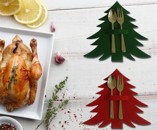 Custodia Natalizia per Posate 4 pz