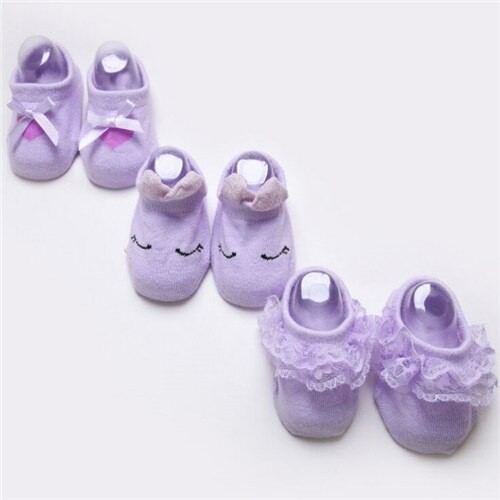 Cute Baby Socks - 3 Pairs