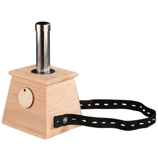 Cutie de moxare din bambus cu dispozitiv automat de glisare pentru bețișoare de moxa, arzător natural pentru masaje acupuncturale ale corpului
