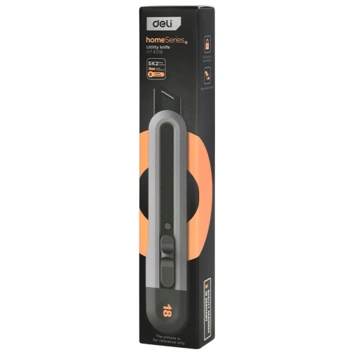 Cuțit pliabil 18 mm Cuțit de lucru cu prindere fermă Instrument de tăiere pentru carton, folie de tapet, lucrări DIY